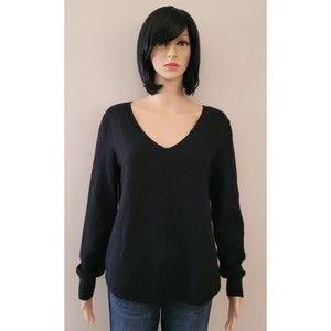 Womens Gap Size Large Black Long Sleeve Sweater
